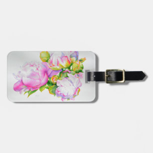 Klassische, elegante, rosafarbene, bläserne Perle Gepäckanhänger