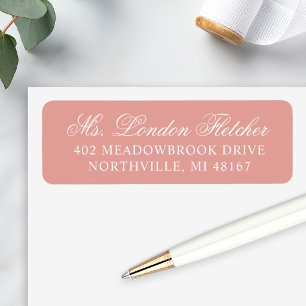 Klassische elegante roségoldene Schrift Hochzeit