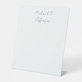 Klassische Elegante Schlicht einfach Sockelschild