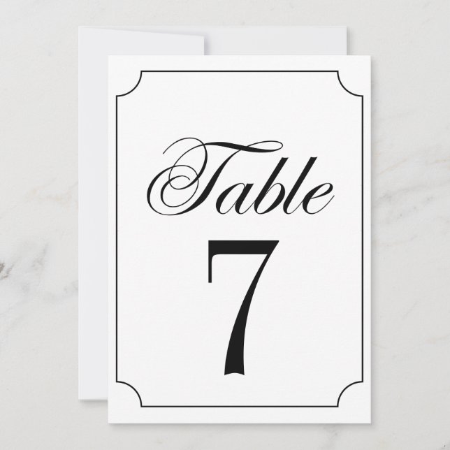 Klassische Elegante Schwarz-weiße Ticketrahmen Hoc Einladung (Vorderseite)