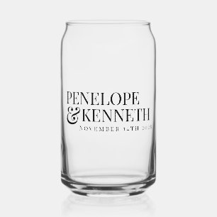 Klassische elegante schwarze, einfache, benutzerde dosenglas