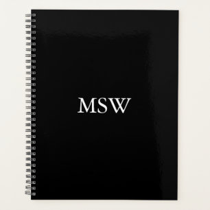 Klassische, elegante, schwarze, kundenspezifische planer