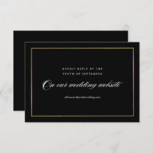 Klassische, elegante Script Gold Wedding Website
