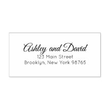 Klassische, elegante Script-Rücksendeadresse