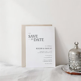 Klassische Elegante Skriptereihen Speichern Sie di Save The Date