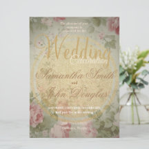 Klassische Elegante Vintag Rosa Rosen Wasserfarbe