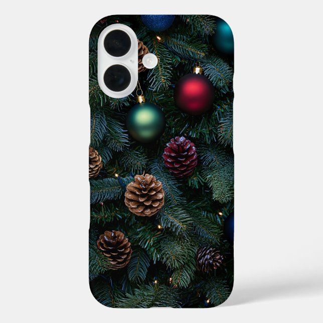 Klassische elegante Weihnachtsbaum-Ornamente Case-Mate iPhone Hülle (Rückseite)