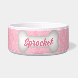 Klassische Eleganz in Rosa für Haustiere Napf