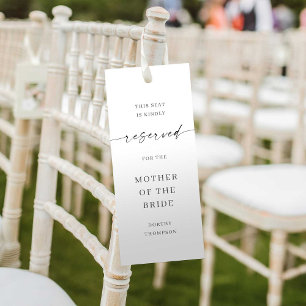 Klassische Eleganz reservierter Sitzplatz-Schilder Save The Date