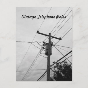 Klassische elektrische Infrastruktur Postkarte