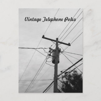 Klassische elektrische Infrastruktur Postkarte