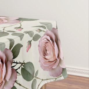 Klassische englische Rosen in sanften Schattierung Tischdecke