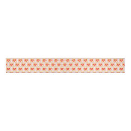 Klassische Erdbeerherz-Thumbprint-Cookies Ripsband