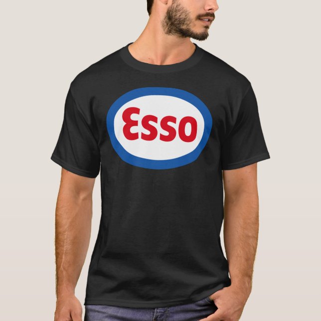 Klassische Esso-Benzin-Dieselkraftstoff-Logo T-Shirt (Vorderseite)