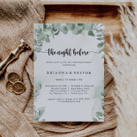 Klassische Eukalyptusnacht vor Probe Abendessen