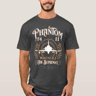 Klassische F-4 Phantom II Kampfbomber Jet Aircraft T-Shirt