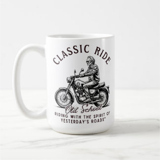 Klassische Fahrt Old School Vintage Biker Kaffeetasse