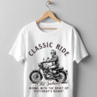 Klassische Fahrt Old School Vintage-Motorrad