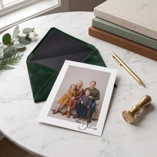 Klassische Familienporträt-Postkarte nach Maß Postkarte