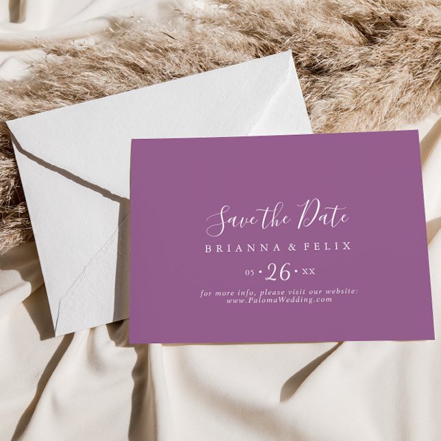 Klassische farbenfrohe, horizontale Hochzeit Save The Date (Von Creator hochgeladen)