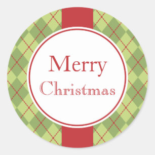 Klassische Feiertags-Aufkleber Runder Aufkleber