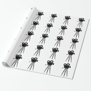 Klassische Filmkamera Geschenkpapier