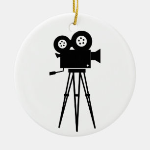 Klassische Filmkamera Keramikornament