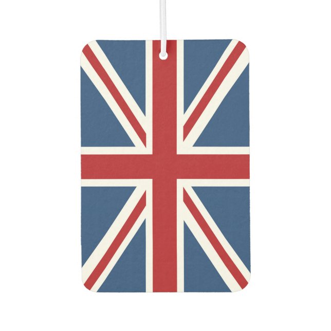 Klassische Flagge der Union Jack UK Autolufterfrischer (Vorderseite)
