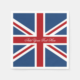 Klassische Flagge der Union Jack UK Serviette