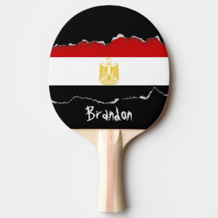 Klassische Flagge des Ägypten-Rückseiten-Druckes Tischtennis Schläger