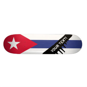 Klassische Flagge Kubas Skateboard