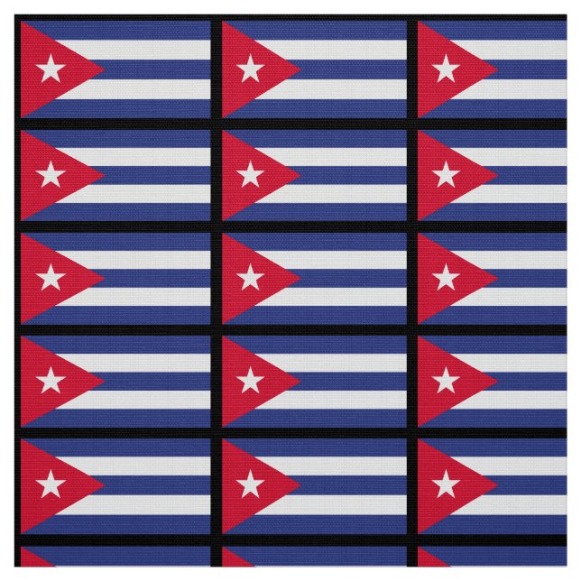Klassische Flagge Kubas Stoff (Muster)