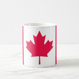 Klassische Flagge mit kanadischem Ahornblatt Kaffeetasse