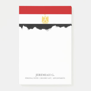 Klassische Flagge von Ägypten Post-it Klebezettel