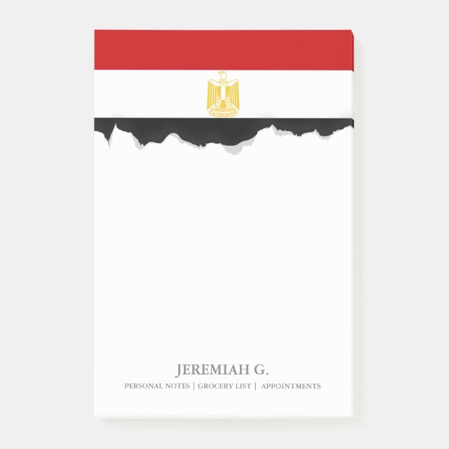 Klassische Flagge von Ägypten Post-it Klebezettel (Vorderseite)