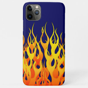 Klassische Flammenfeuer auf blauem Navy Case-Mate iPhone Hülle