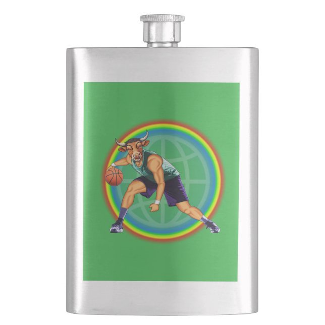 klassische Flasche Flachmann (Vorderseite)