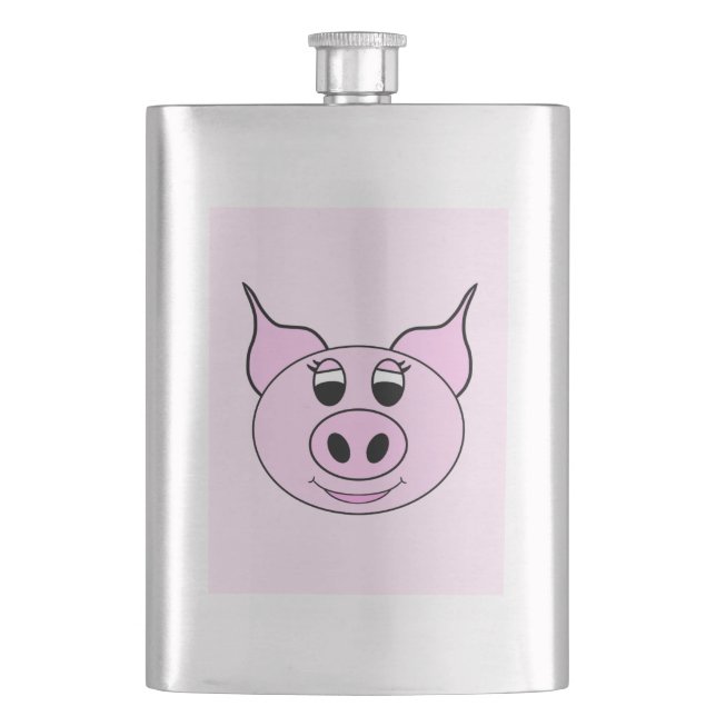 klassische Flasche Flachmann (Vorderseite)