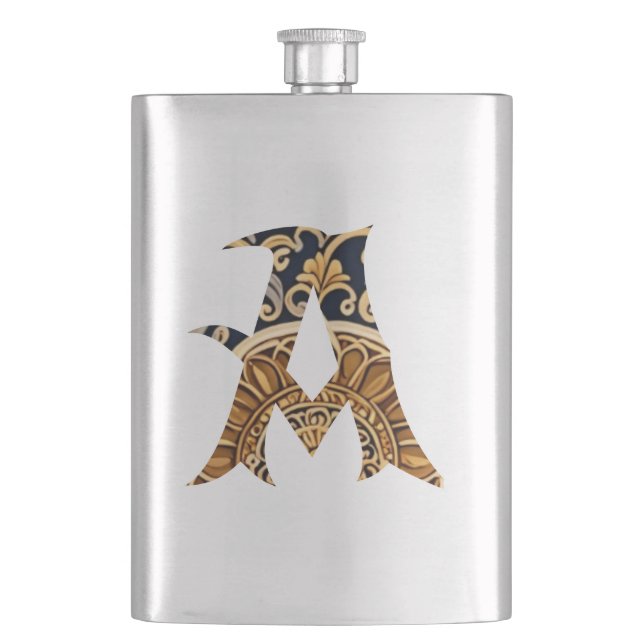 klassische Flasche Flachmann (Vorderseite)