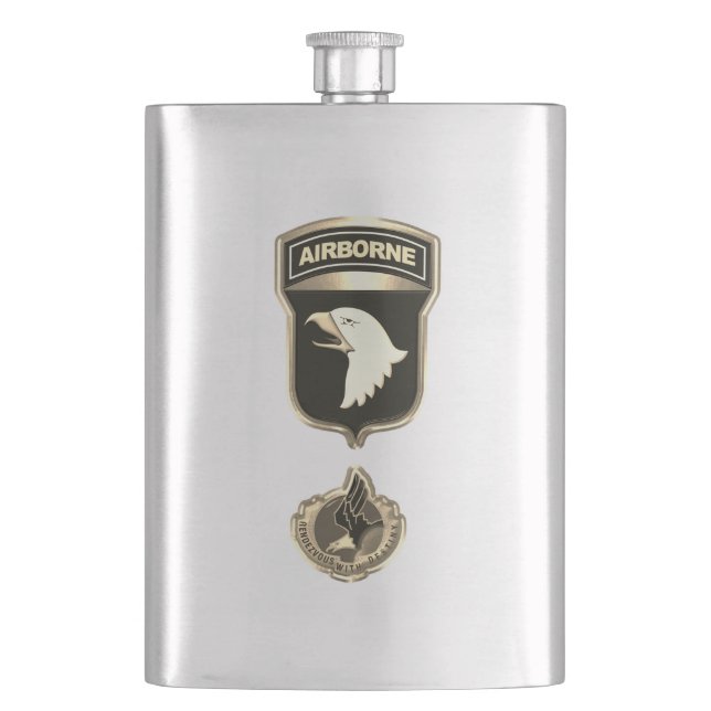 klassische Flasche Flachmann (Vorderseite)