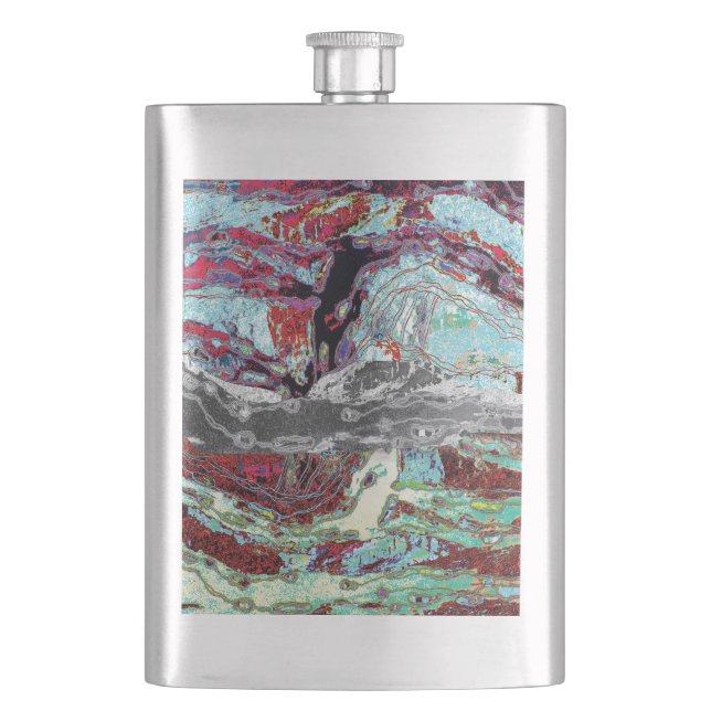 Klassische Flasche – Strata Pulse Flachmann (Vorderseite)