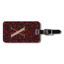 Klassische florale Mit Monogramm Buchstaben X dunk