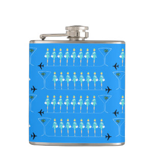 Klassische Flugbegleiter-Flasche Flachmann