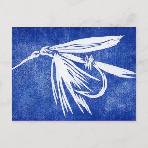 Klassische Forelle Fly Postcard Postkarte