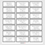 Klassische formelle Schwarz-weiße Hochzeitgastadre Aufkleber<br><div class="desc">Dieses klassische formale Schwarz-weiße Wedding Guest Aufkleber-Design Set für ein anspruchsvolles und elegantes Event im Frühling, Sommer, Herbst oder Winter. Zeitlos Schwarz/Weiß bietet glänzende, dunkle und helle Kontrastdetails von schicken Rändern und Vintagem Stil - ein kuratiertes Aussehen, das einen modernen minimalistischen Look ebenso leicht wie ein formales und verziertes Luxusereignis...</div>