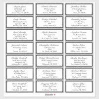 Klassische formelle Schwarz-weiße Hochzeitgastadre