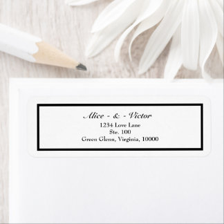 Klassische formelle Schwarz-weiße Hochzeitsszenari