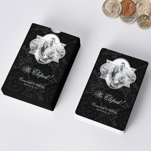 Klassische Foto-Rahmen   Schwarz Spielkarten