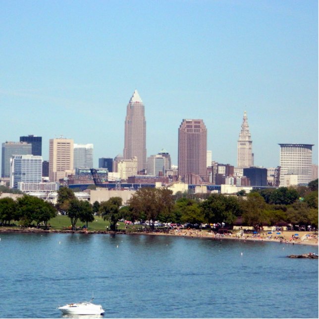 Klassische Foto-Skulptur Clevelands Ohio Freistehende Fotoskulptur (Vorne)
