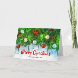 Klassische Frohe Weihnachten mit traditionellem Pi